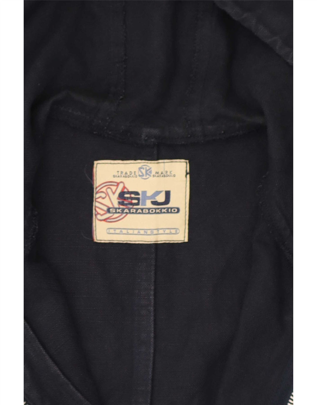 Vintage Herren-Utility-Jacke mit Kapuze, UK 38, mittleres Marineblau