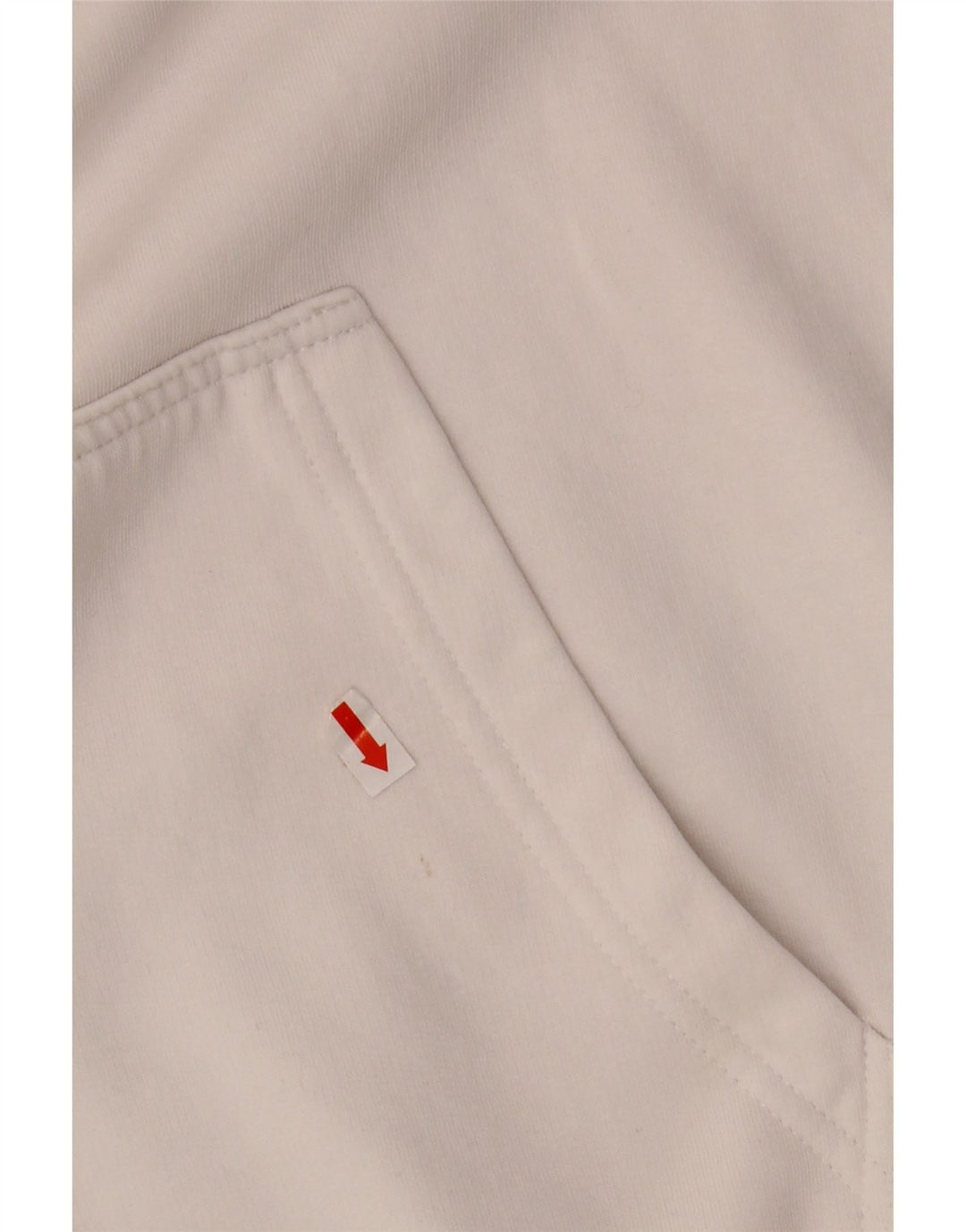 KARL KANI Herren-Kapuzenpullover mit lockerer Passform, Grafik, Größe S, weiße Baumwolle