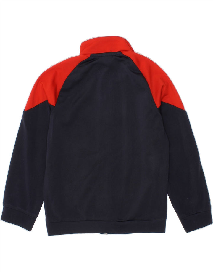 PUMA Boys Graphic Tracksuit Top Jacket 5-6 Years Navy Blue Colourblock Vintage Puma and Second-Hand Puma from Messina Hembry 