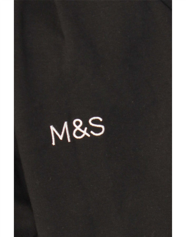 Marks & Spencer Herren-Sweatshirt-Pullover, Mittelschwarz, Polyester