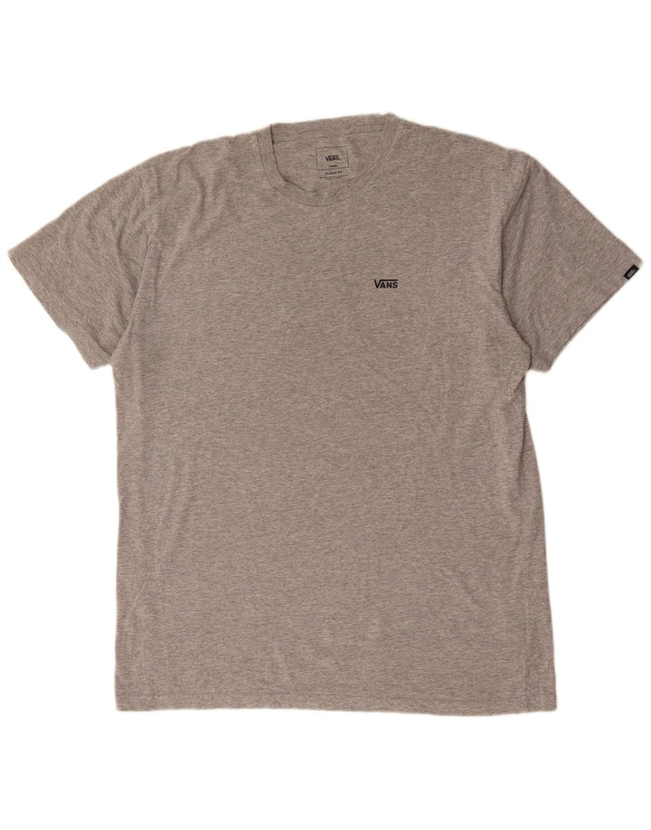 Vans Herren-T-Shirt mit klassischer Passform, groß, grau gefleckte Baumwolle