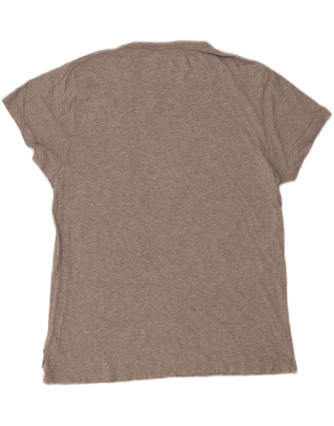 FRENCH CONNECTION Herren T-Shirt Top Large Grau Colourblock Baumwolle