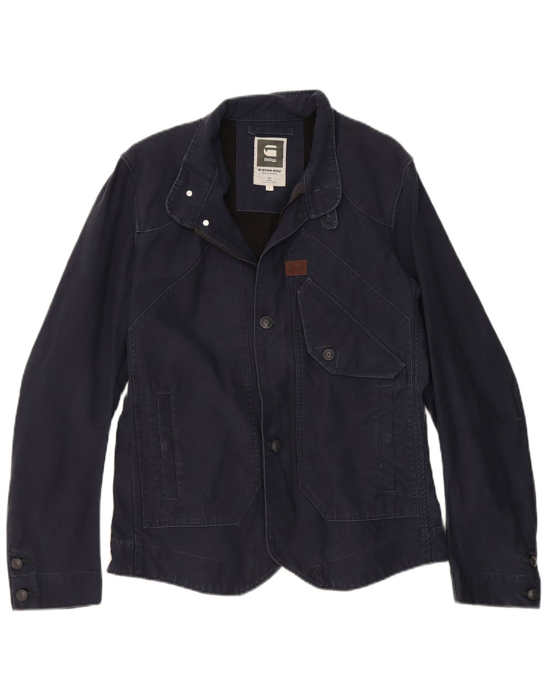 G-STAR Damen Utility-Jacke UK 16 Large Marineblaue Baumwolle