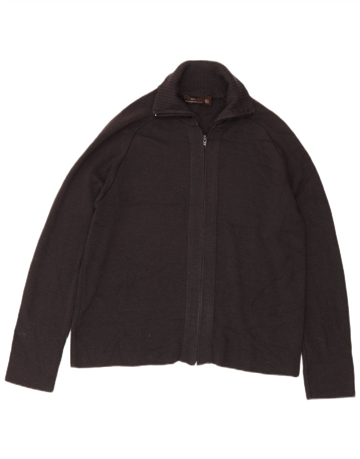 Zara Herren-Cardigan-Pullover Mittelgrau