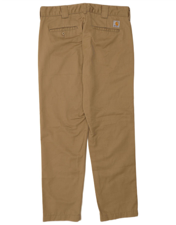 Carhartt Herren Slim Chinohose W32 L30 Beige Polyester