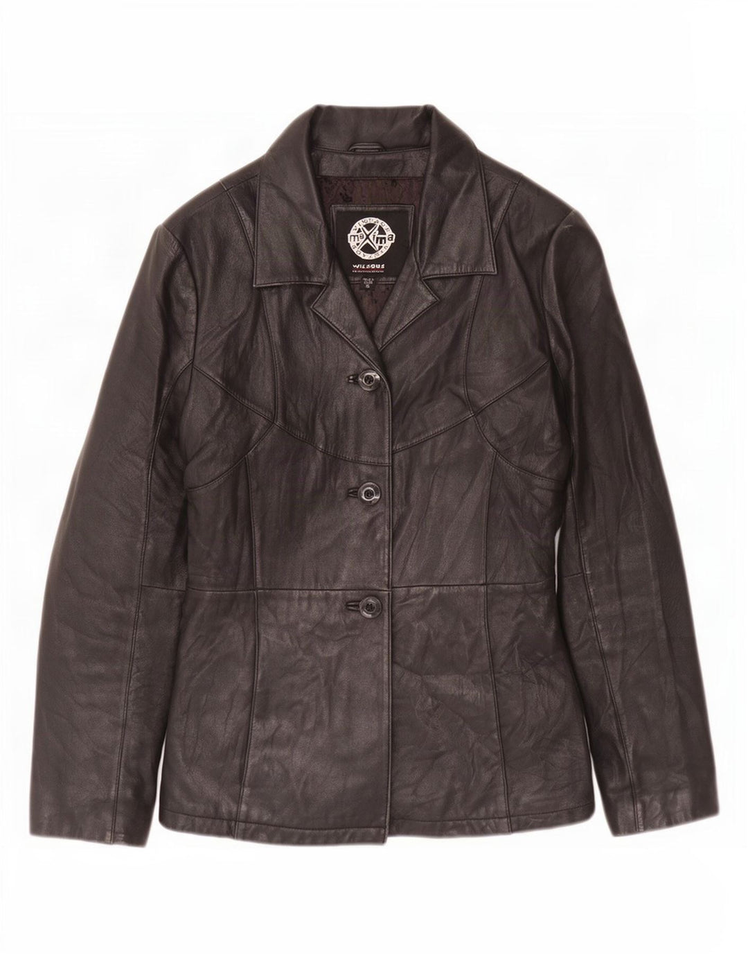 Wilsons Damen Lederjacke UK 10 Small Schwarz