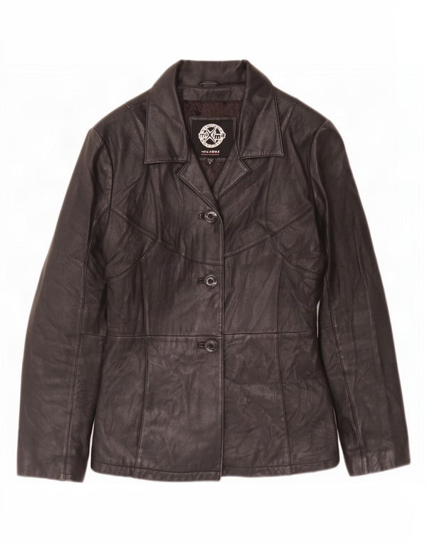 Wilsons Damen Lederjacke UK 10 Small Schwarz