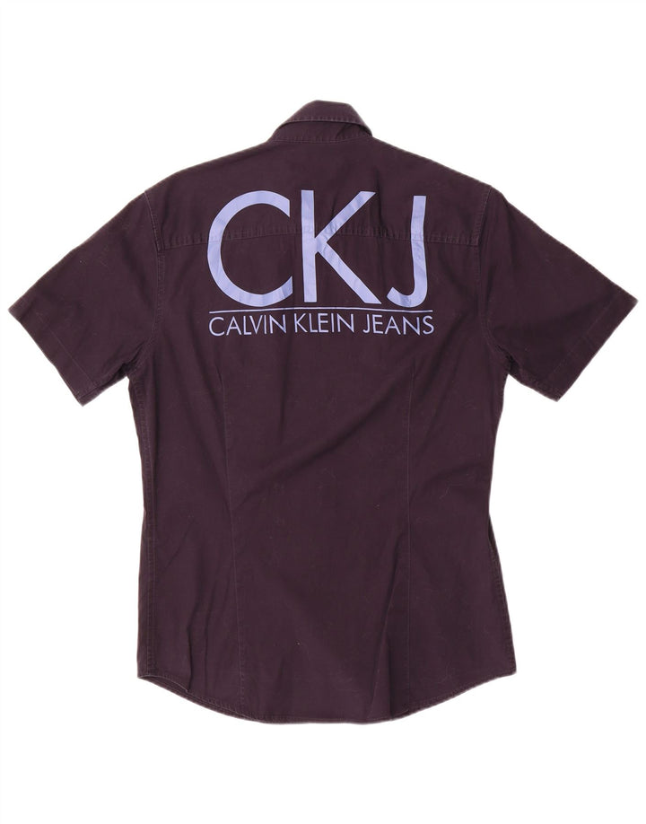 Calvin Klein Jeans Herren Graphic Short Sleeve Shirt Large Marineblau