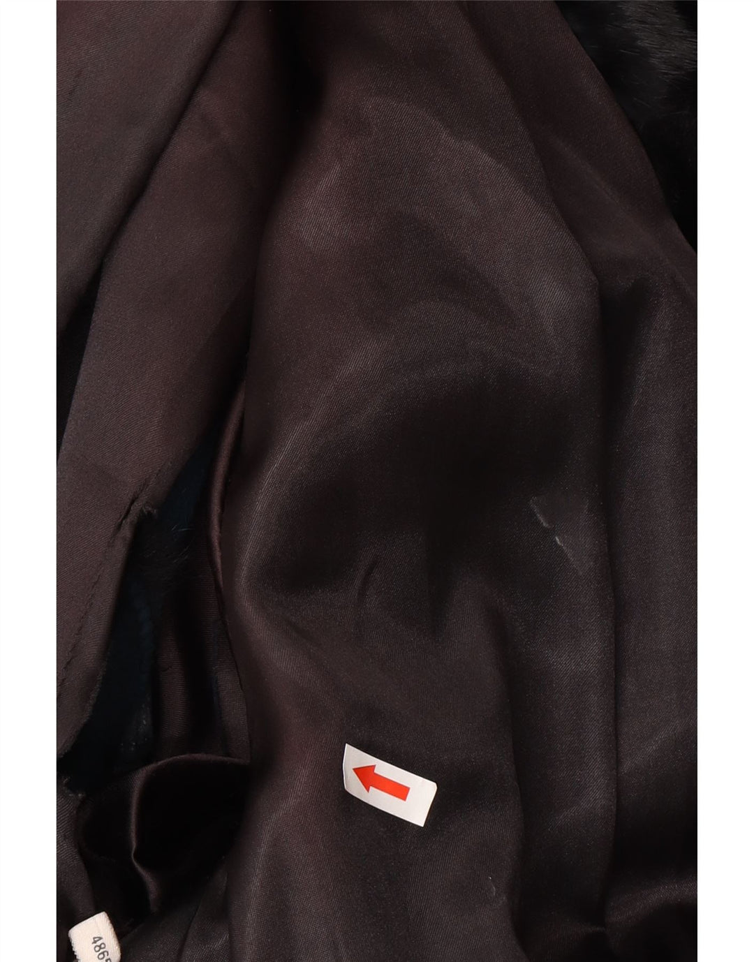 Vintage Damen Pelzjacke EU 48 2XL Schwarz Echtfell