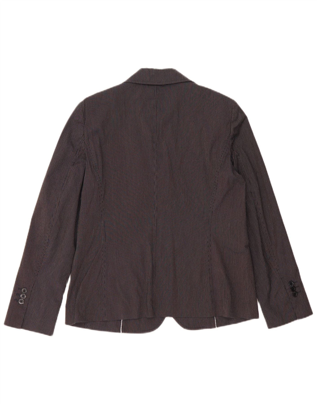 LES COPAINS Damen-Blazerjacke mit 3 Knöpfen, Größe 46, groß, marineblau, Nadelstreifen