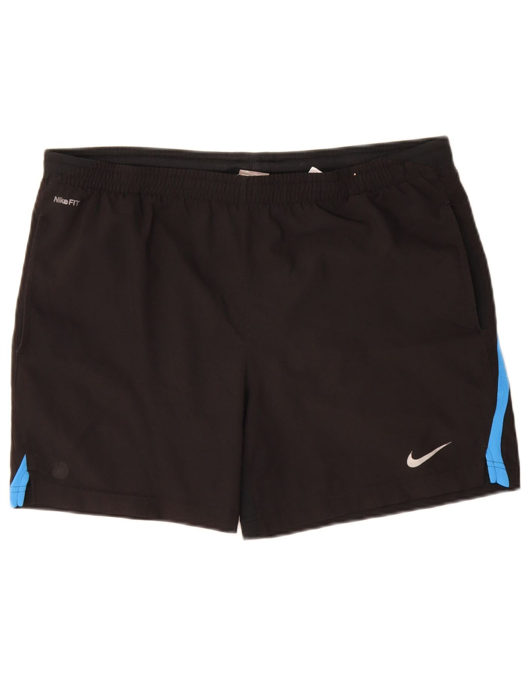 Nike Sportshorts für Jungen, 13–14 Jahre, XL, schwarzes Colourblock-Polyester