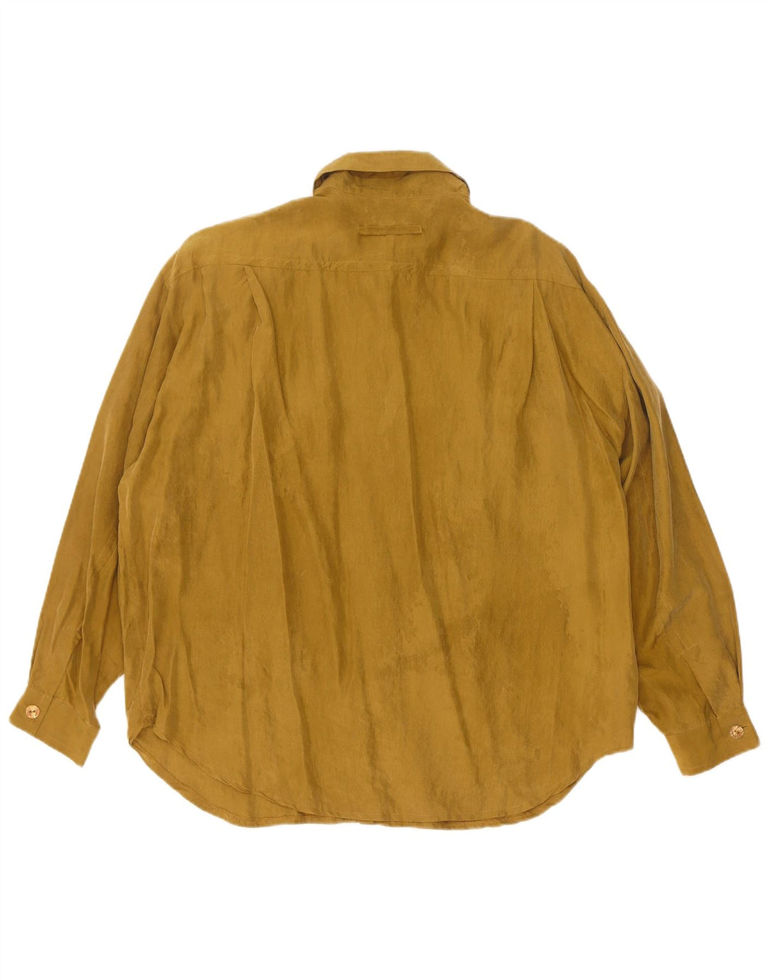 Public Womens Übergroße Hemdbluse EU 42 Große Khaki-Seide