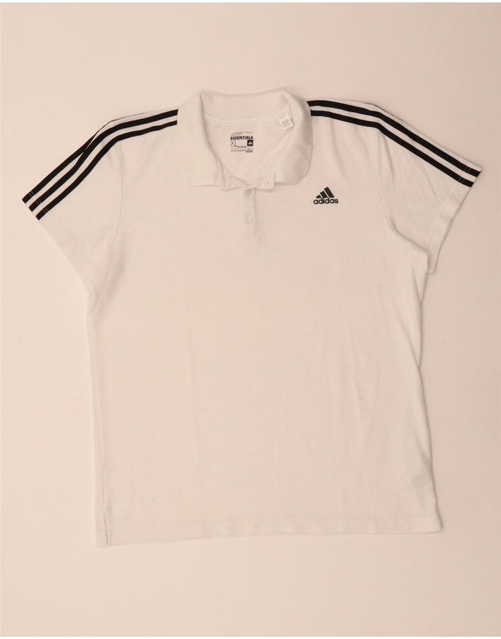 Adidas Herren Climalite Poloshirt XL Weiß Polyester
