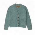White Stuff Damen Crop-Oversize-Cardigan-Pullover, Gr. 10, Klein, Blau