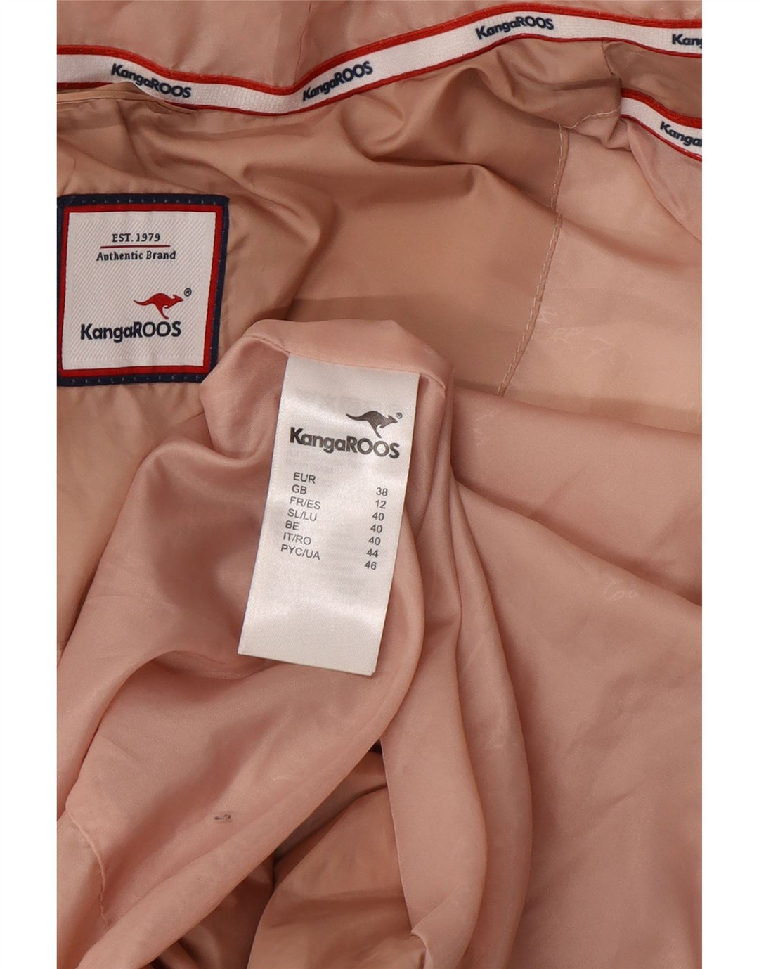 Kangaroos Wattierte Damenjacke mit Kapuze, UK 12, mittelrosa, Polyacryl