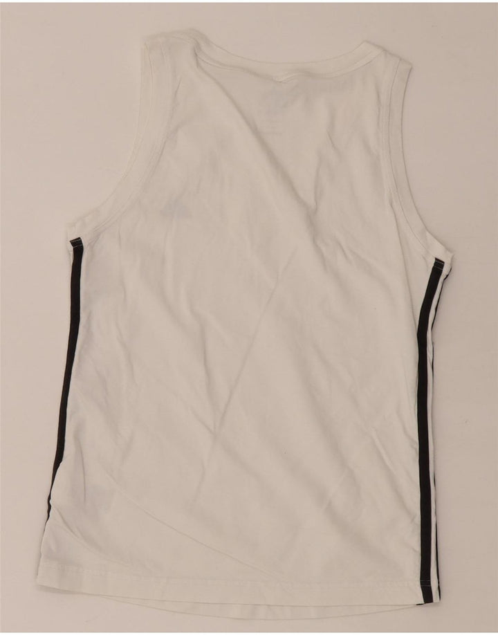 Adidas Damen Weste Top UK 14 Mittelweiße Baumwolle