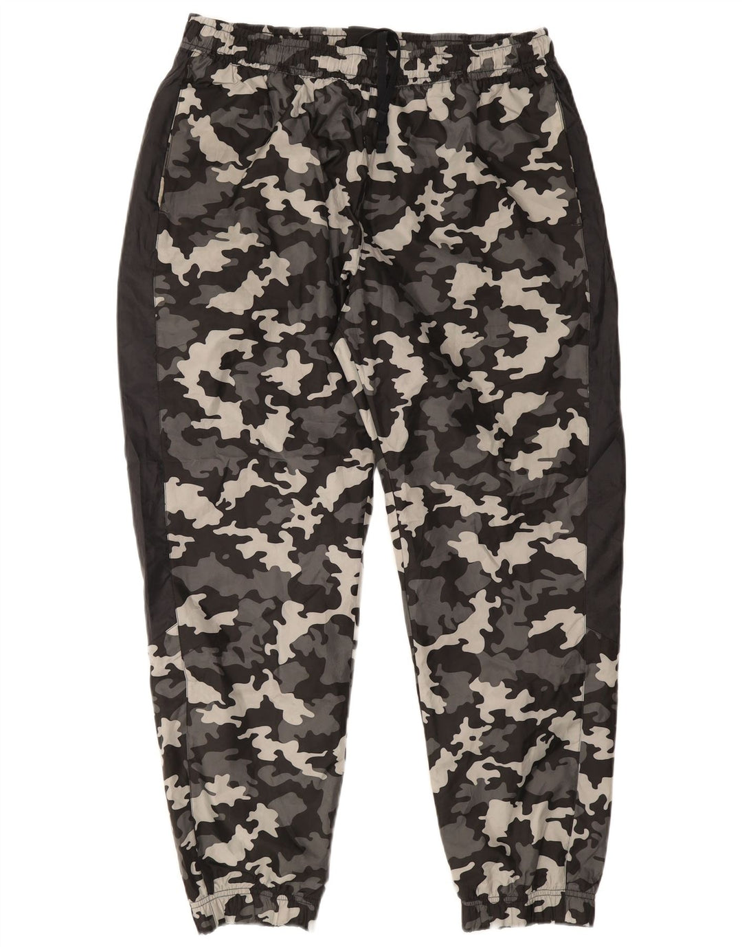 NIKE Herren-Trainingshose, Jogginghose, XL, graues Camouflage-Polyester