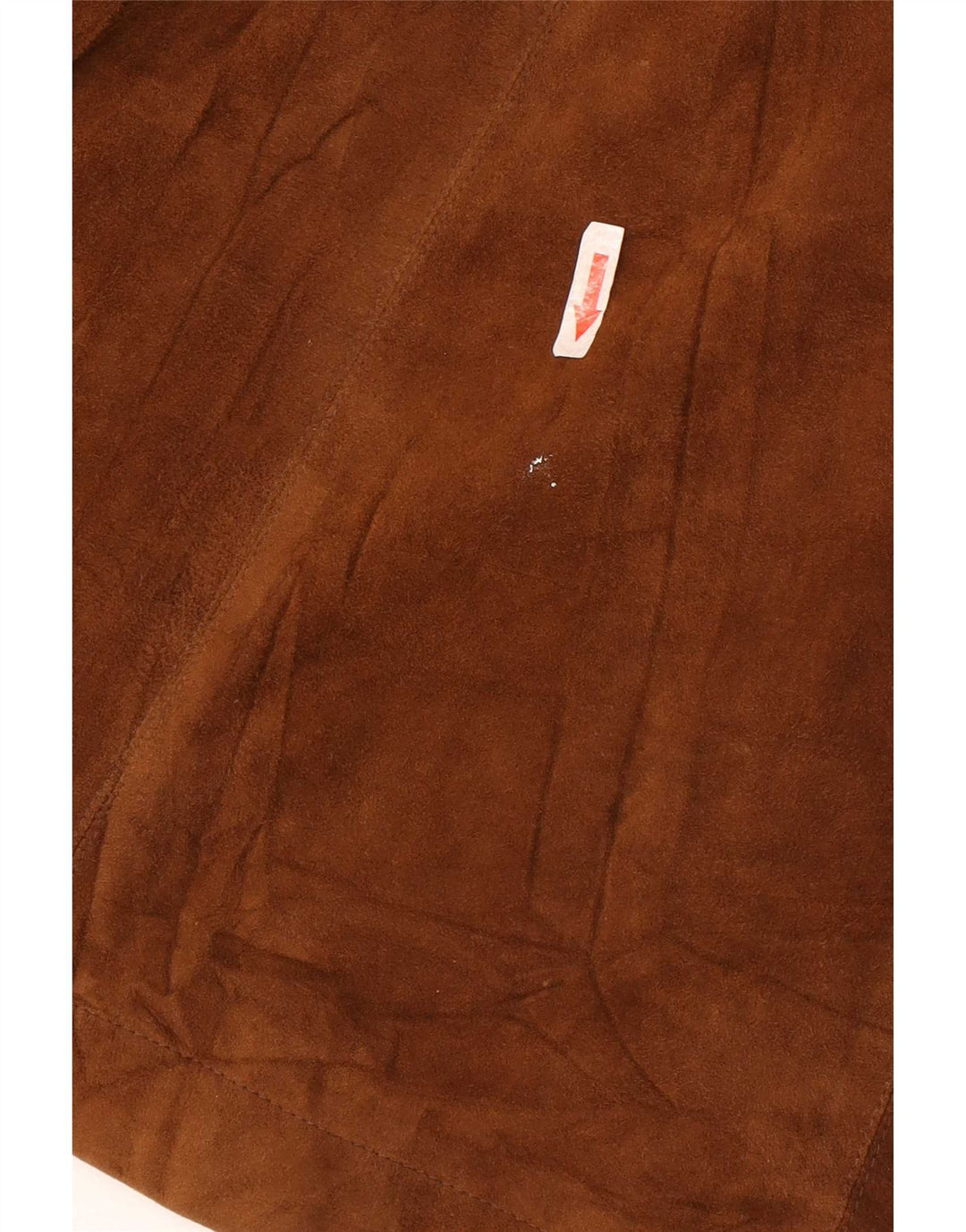 Vintage Damen Longline 1 Knopf Wildleder Blazer Jacke UK 10 Small Brown
