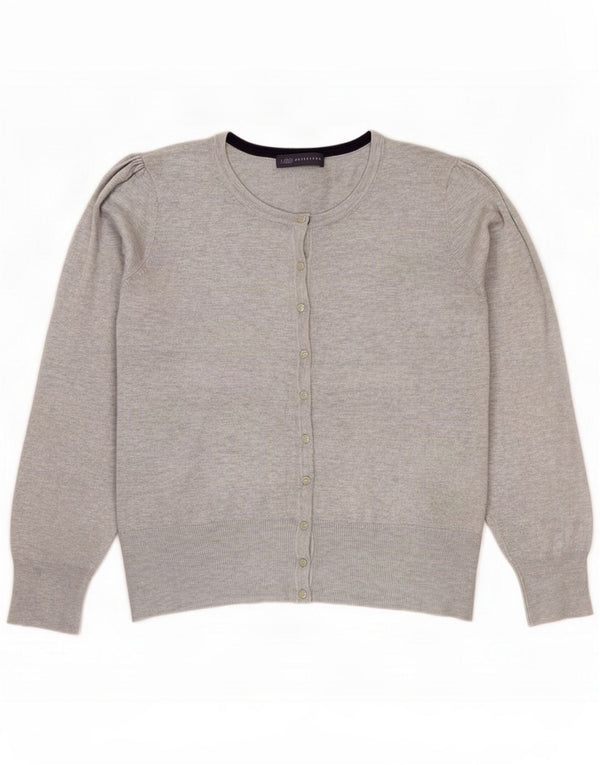 Marks & Spencer Damen Cardigan Pullover UK 16 Large Graue Viskose