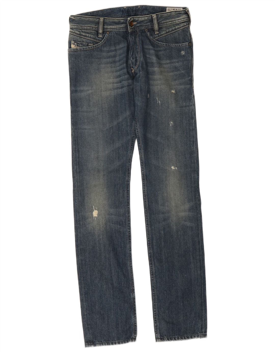 Diesel Herren Poiak Distressed Slim Jeans W28 L34 Blaue Baumwolle