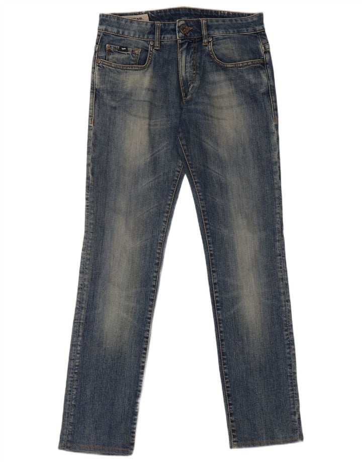 Gas Damen Slim Jeans W30 L31 Blaue Baumwolle