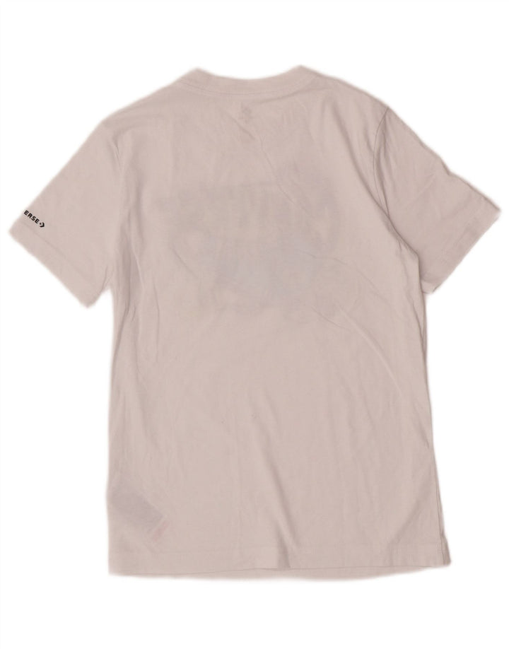 Converse Grafik-T-Shirt für Jungen, 10–11 Jahre, mittelweiße Baumwolle