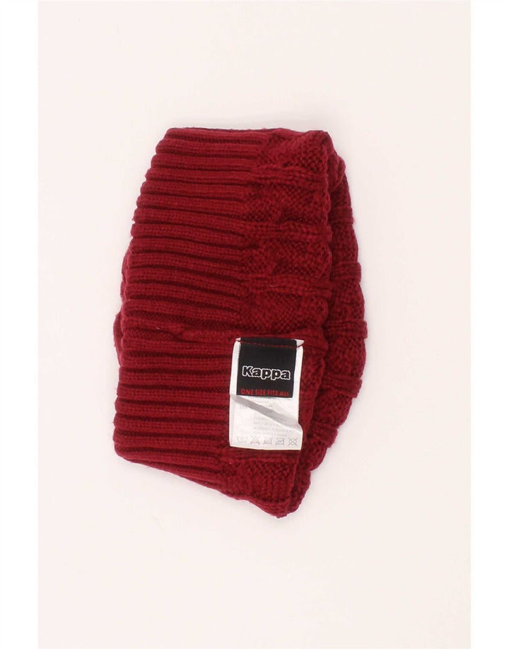 Kappa Herren-Strickmütze, Einheitsgröße, rotes Polyacryl