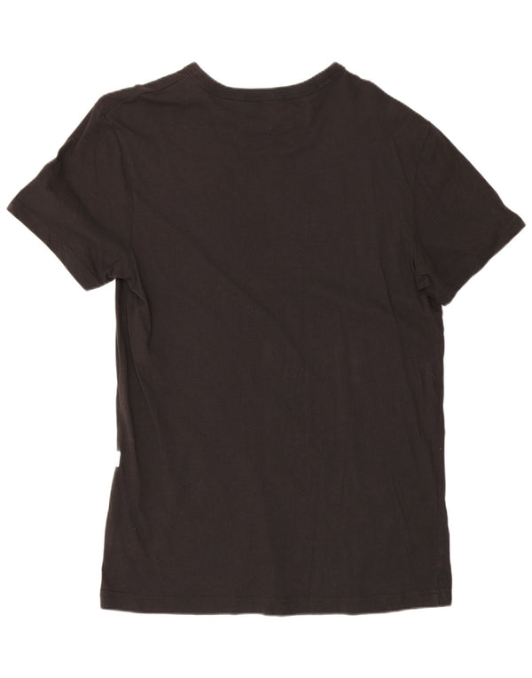 G-Star Herren Grafik-T-Shirt-Oberteil aus mittelschwarzer Baumwolle