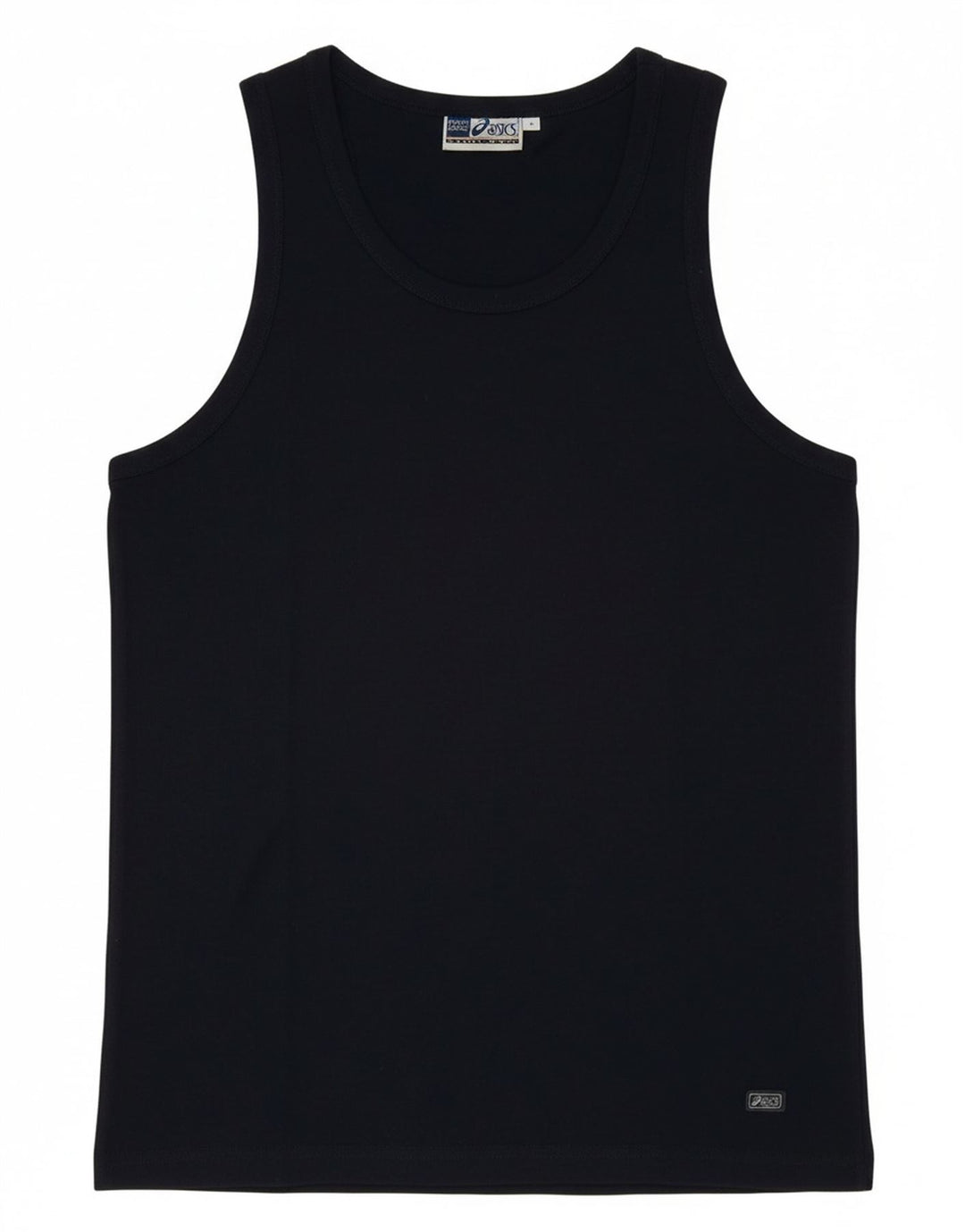 Asics Damen Weste Top UK 12 Medium Marineblau Baumwolle