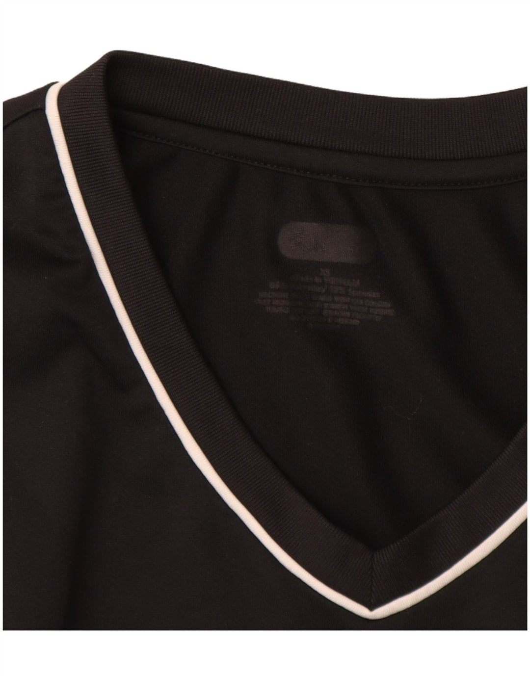 FILA Damen T-Shirt Top UK 6 XS Schwarz