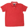 CREW CLOTHING Herren-Poloshirt, groß, rote Baumwolle