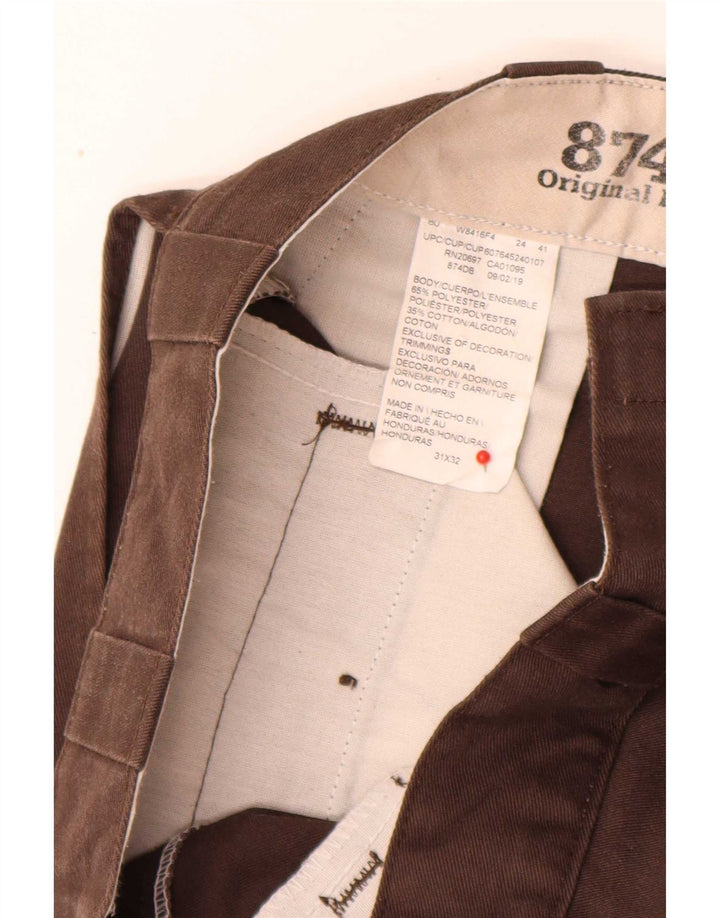 Dickies Herren 874 Straight Chino Hose W31 L32 Braunes Polyester