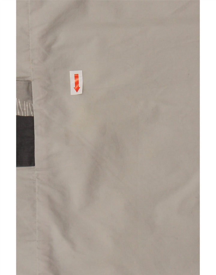 COS Damen Etuikleid EU 36 Small Graue geometrische Baumwolle