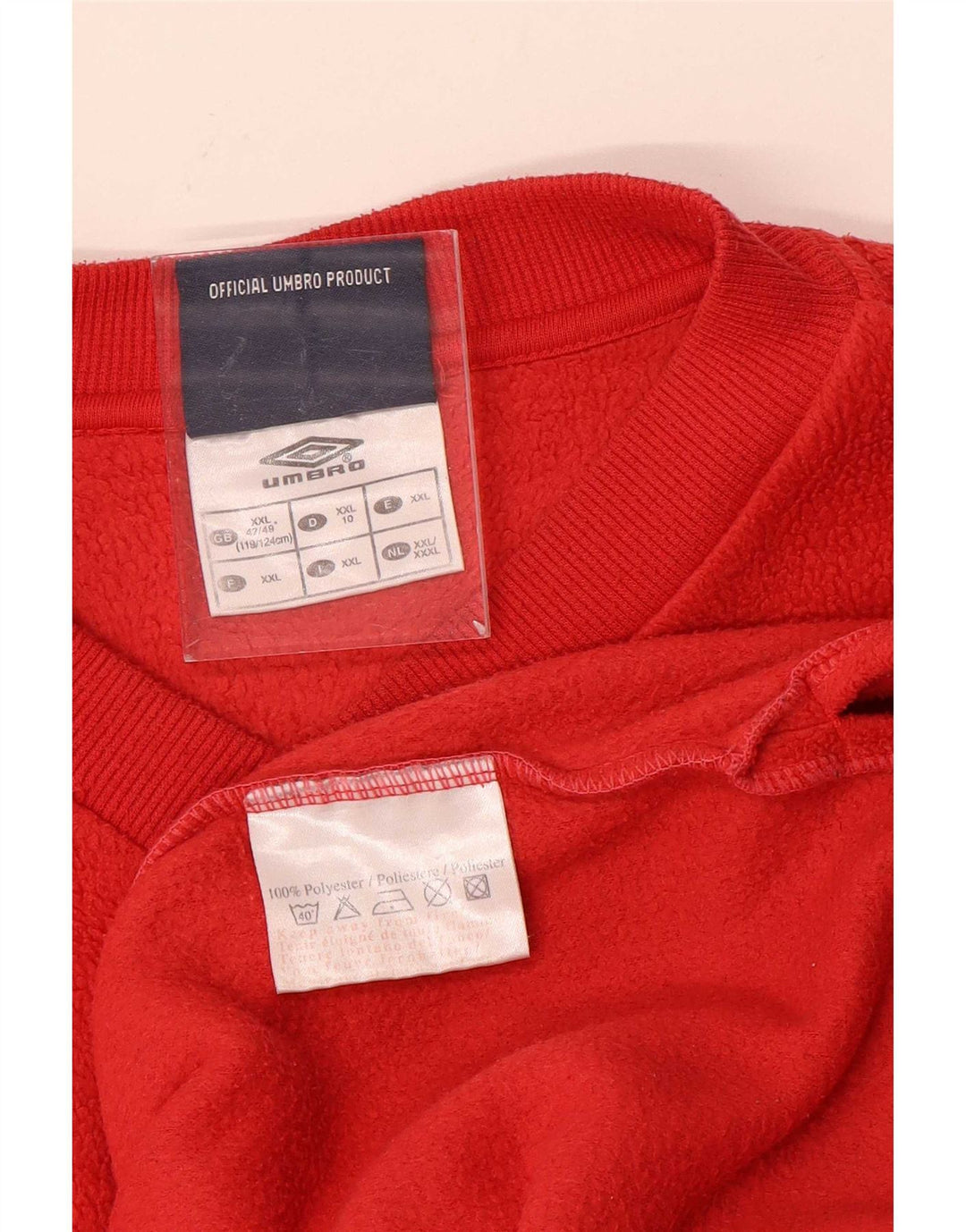 Umbro Herren Fleecepullover 2XL Rot Polyester