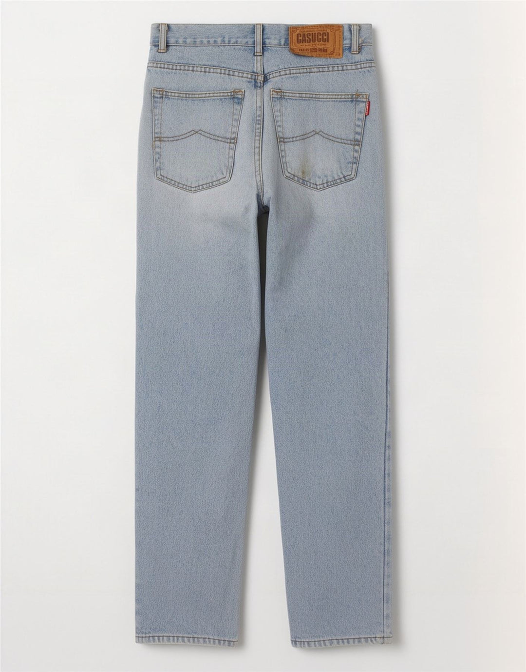 Cassuci Herren Straight Jeans IT 48 Medium W30 L32 Blaue Baumwolle
