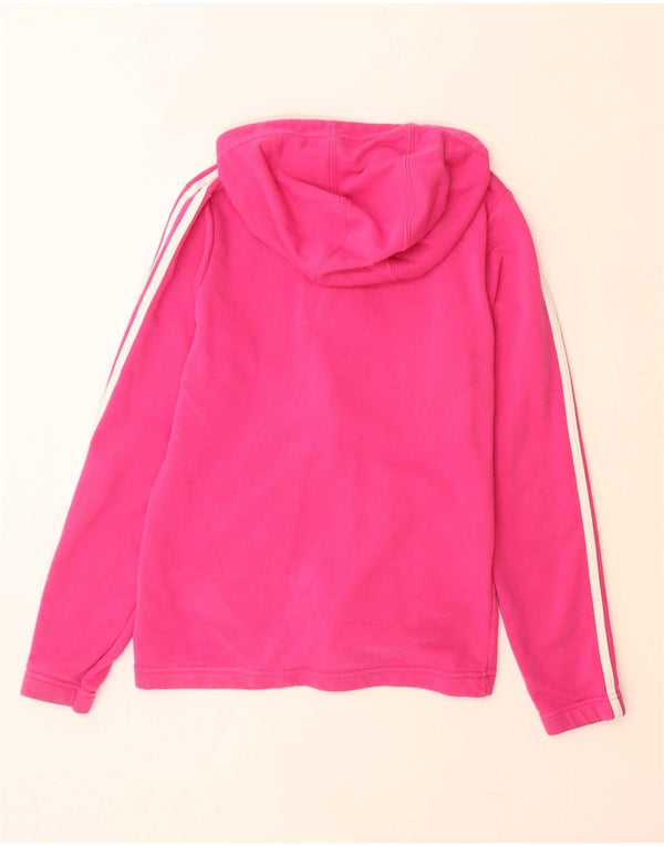 ADIDAS Mädchen-Kapuzenpullover mit Reißverschluss, 14–15 Jahre, rosa Baumwolle