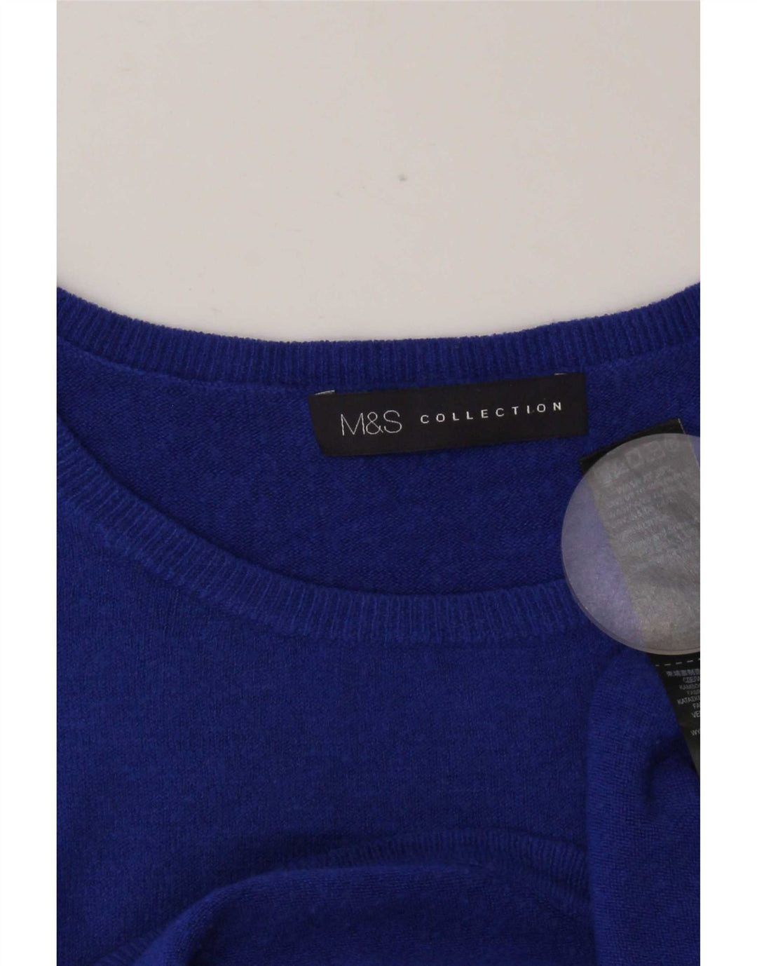 Marks & Spencer Damen-Pullover, übergroß, U-Boot-Ausschnitt, Gr. 10, Größe S, Blau