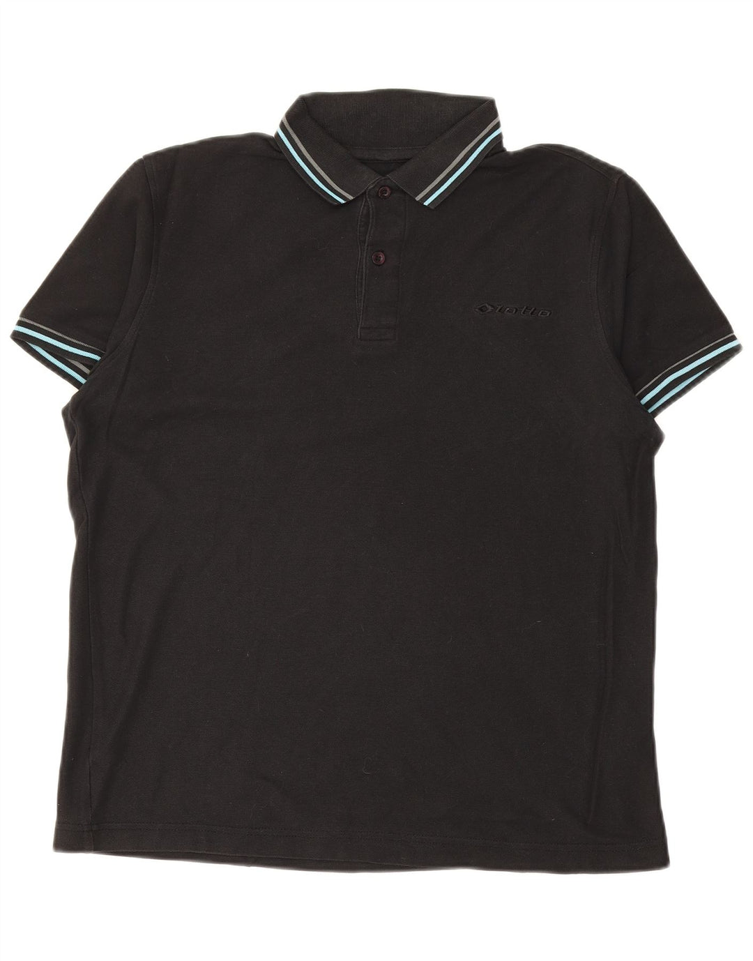 LOTTO Herren Poloshirt XS Schwarz Baumwolle