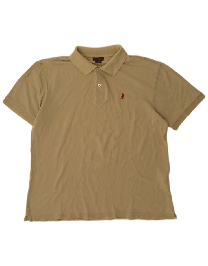 Marlboro Classics Herren-Poloshirt, groß, Khaki, Baumwolle