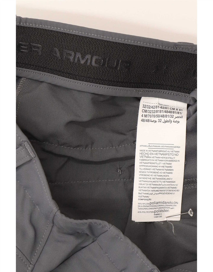 Under Armour Herren Straight Chino Hose W32 L32 Graues Polyamid