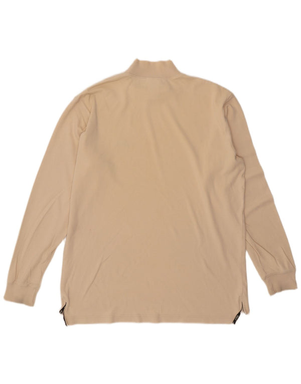 Adidas Herren Top Langarm UK 38/40 Mittelbeige Baumwolle
