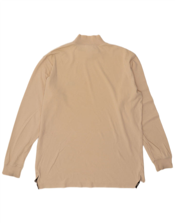 Adidas Herren Top Langarm UK 38/40 Mittelbeige Baumwolle