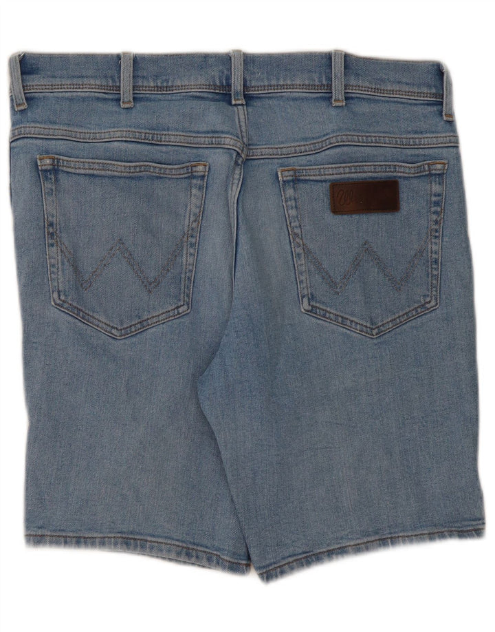 Wrangler Womens Texas Denim Shorts W34 Große blaue Baumwolle