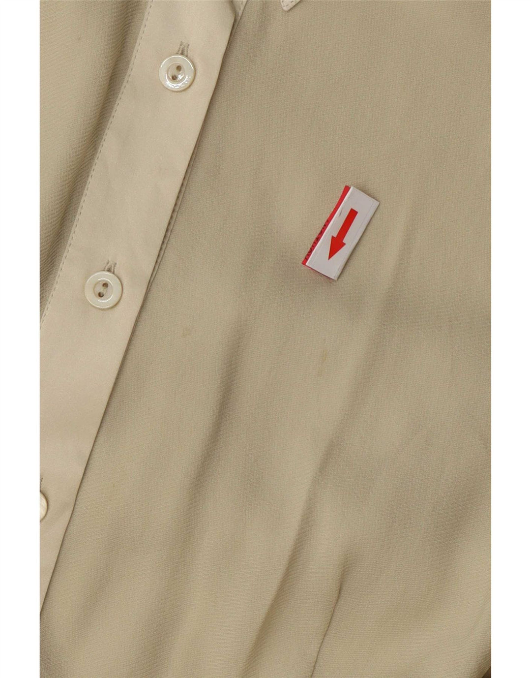 Cherie Damen Hemdbluse IT 48 XL Beige Seide