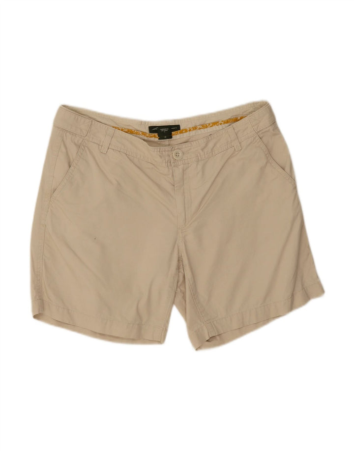 EDDIE BAUER Womens Chino Shorts US 8 Medium W34  Beige Cotton