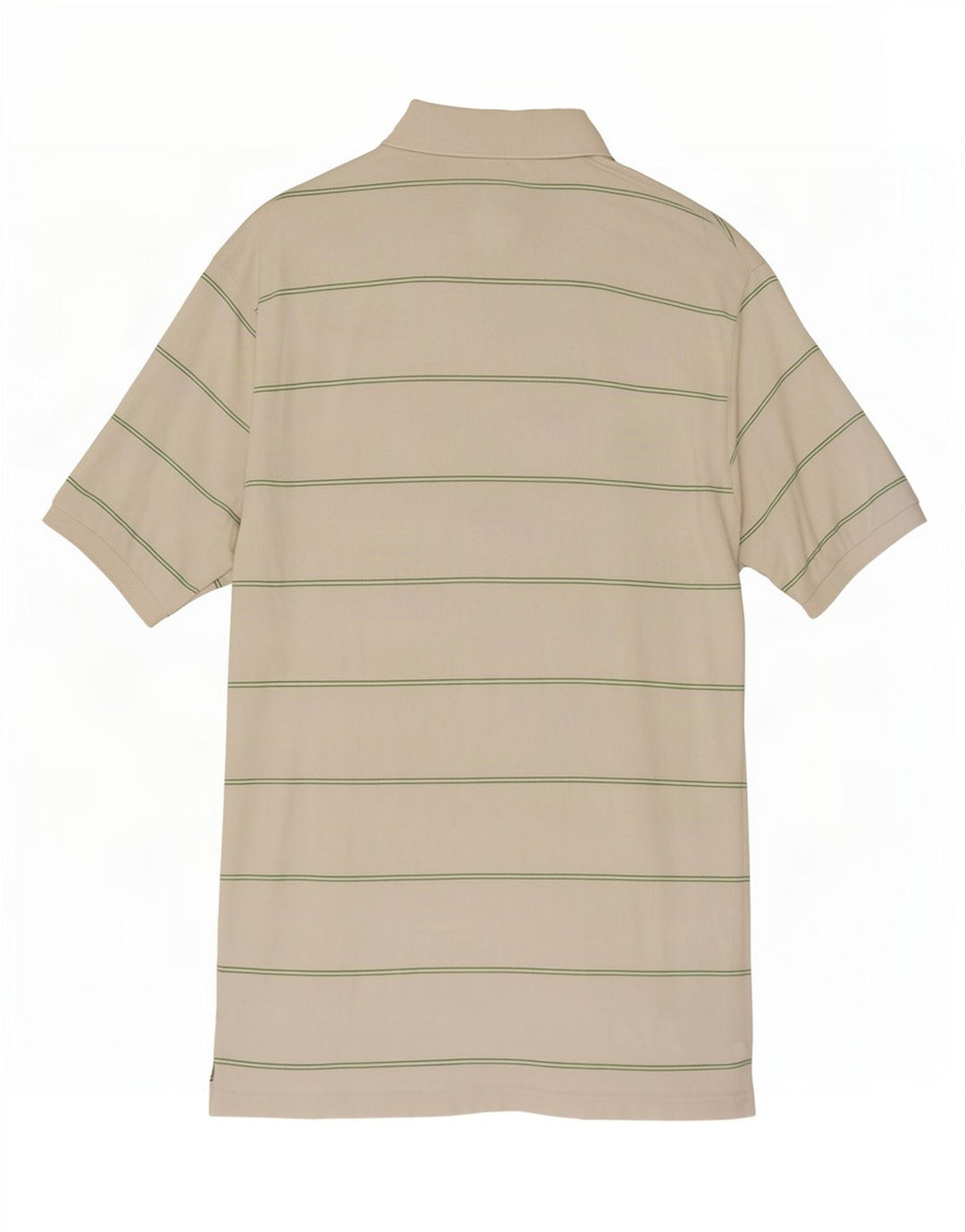Marks & Spencer Herren-Poloshirt aus mittelweißer, gestreifter Baumwolle