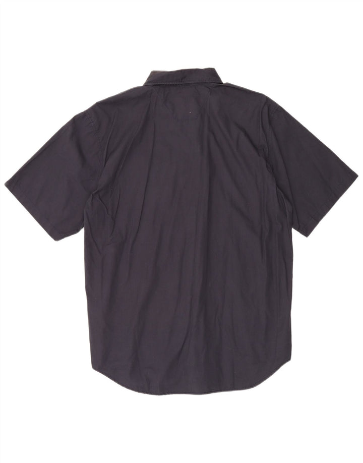Wrangler Herren Kurzarmhemd 2XL Marineblau Baumwolle