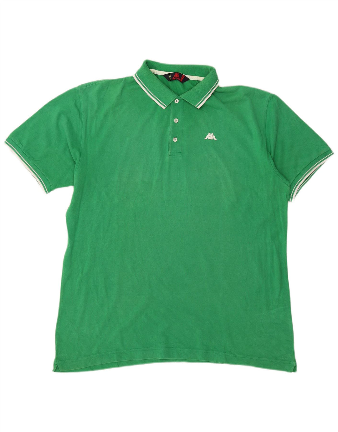 Kappa Herren Poloshirt 2XL Grüne Baumwolle