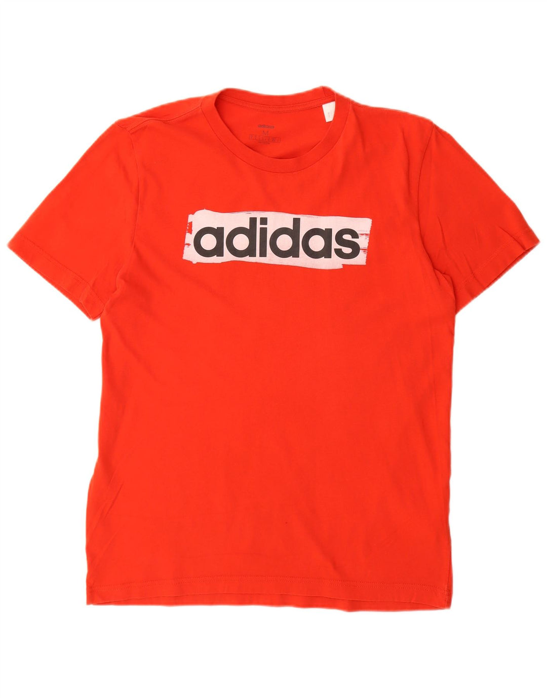 ADIDAS Herren Grafik-T-Shirt-Oberteil aus mittelroter Baumwolle
