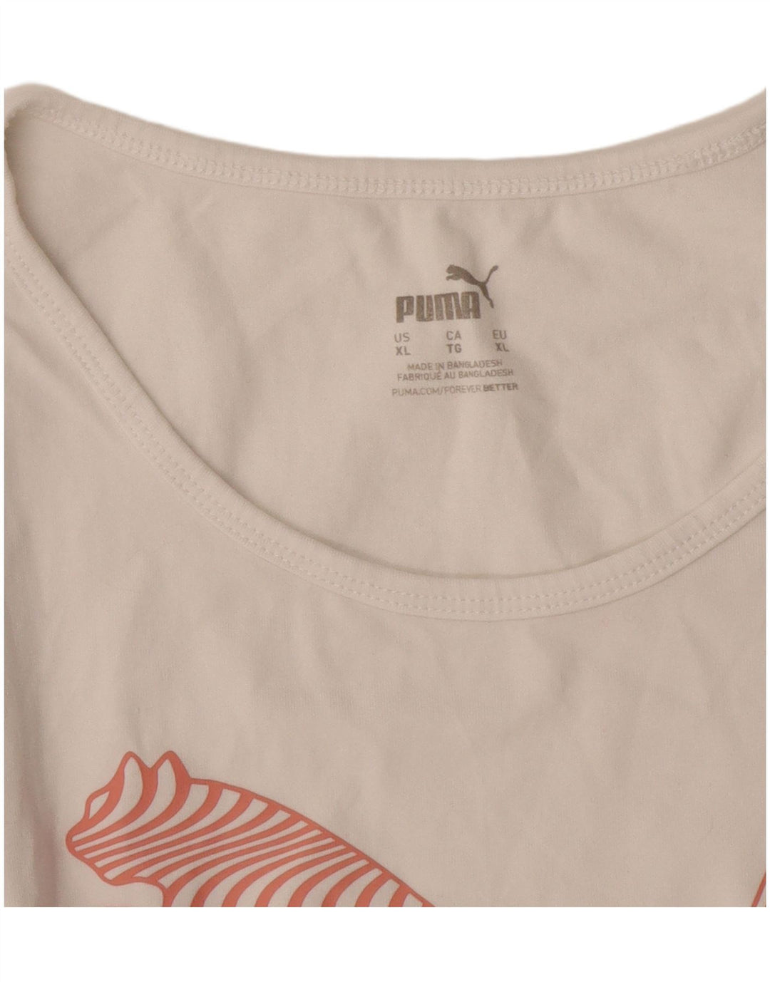 Puma Damen Graphic Vest Top UK 18 XL Weiß